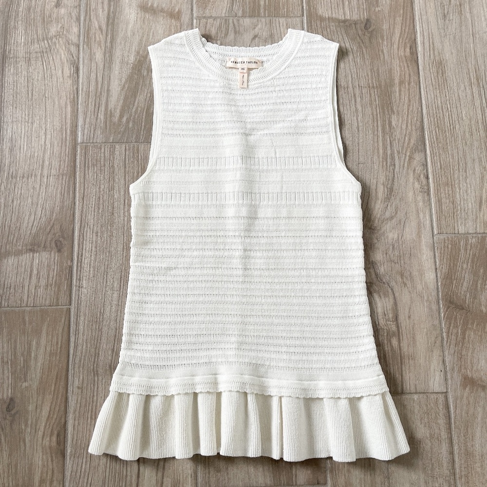 [Rebecca Taylor] Peplum Sweater Tank